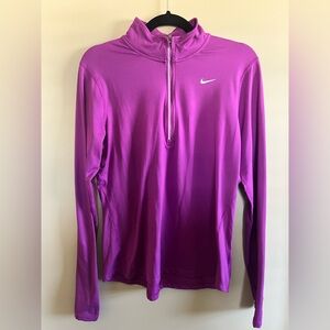 Nike - Magenta Element Quarter Zip Running Top
